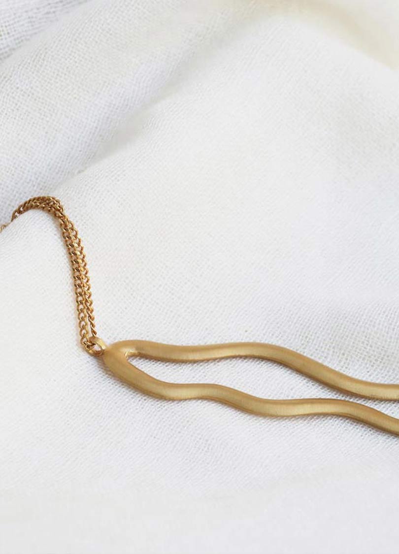 Meandres Golden Necklace - Image 3
